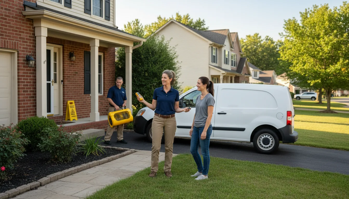 Residential water damage restoration in Bigelow, MN